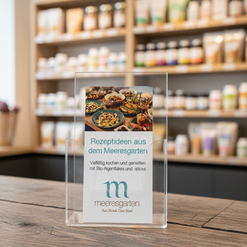 MEERESGARTEN REZEPT - FLYER "Meeresgarten" (Verkaufsförderung) - BeautyVeda | Oceanwell REZEPT - FLYER "Meeresgarten" (Verkaufsförderung) Nahrungsmittel, PROFESSIONAL,