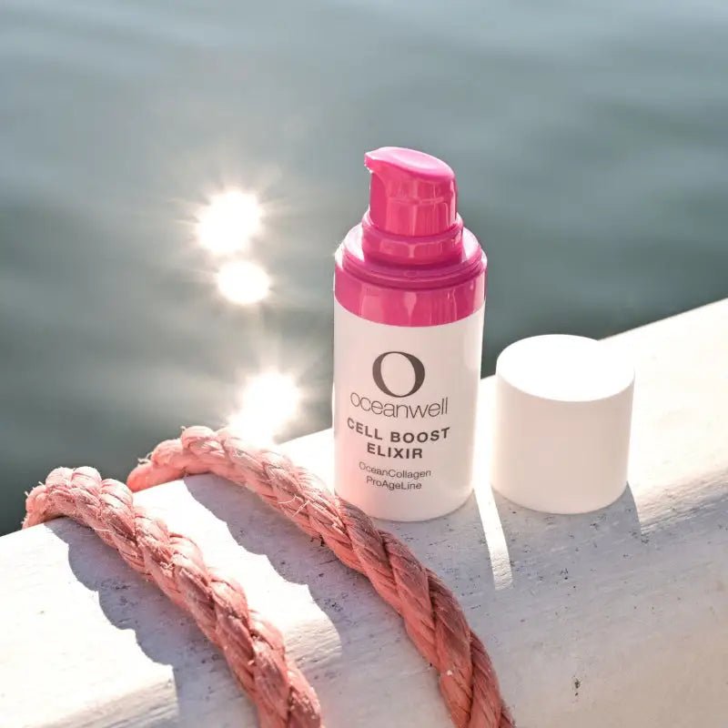 OCEANWELL CELL BOOST ELIXIR | Anti - Age - Wirkstoffwunder mit ozeanischem Kollagen - BeautyVeda | Oceanwell CELL BOOST ELIXIR | Aufpolsternde Anti - Age - Pflege mit ozeanischem Kollagen. Anti - Aging, Anti - Falten, Gesicht