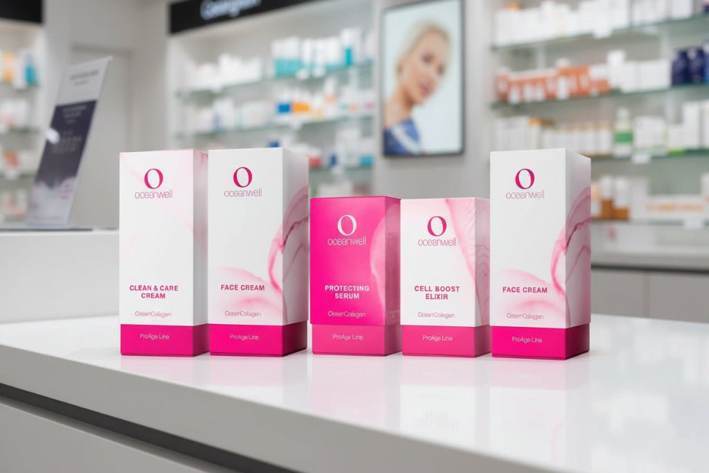 OCEANWELL FAKTISE - 4 Leerkartons (Verkaufsförderung) - BeautyVeda | Oceanwell FAKTISE (4 Leerkartons) | Verkaufsförderung. OceanCollagen, Oceanwell,