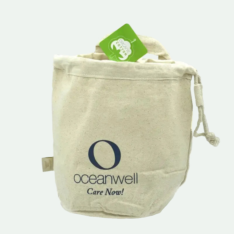 Oceanwell Kulturbeutel aus Bio Baumwolle.