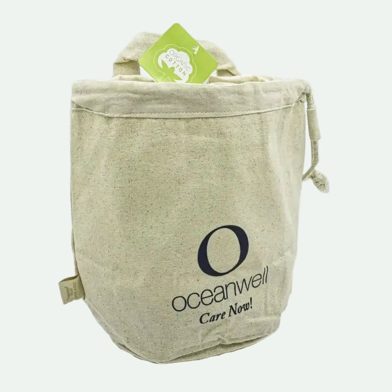 Oceanwell Kulturbeutel aus Bio Baumwolle.