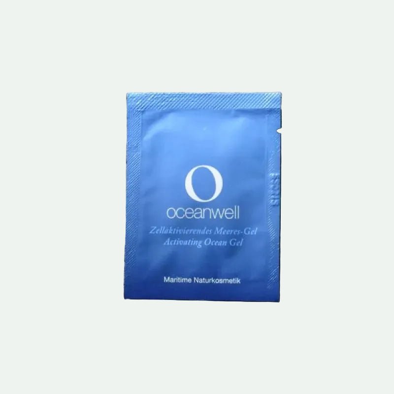 OCEANWELL MEERES - GEL Sachet (Verkaufsförderung) - BeautyVeda | Oceanwell MEERES - GEL Sachet | Verkaufsförderung für Institutskosmetik. After Shave, Anti - Aging, Anti - Akne