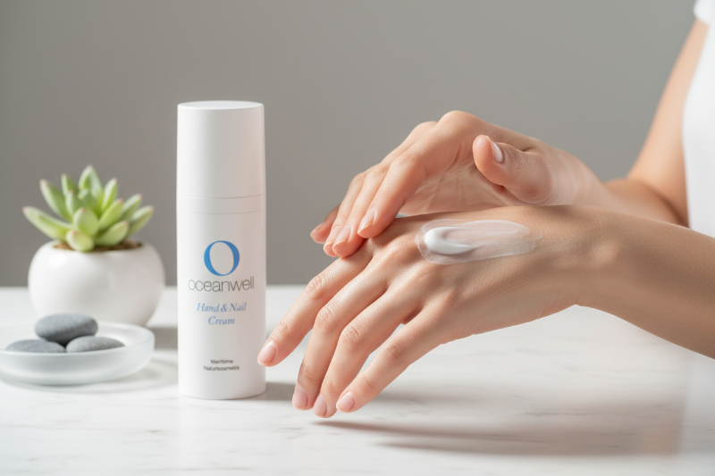 Oceanwell Hand & Nail Cream Anwendung