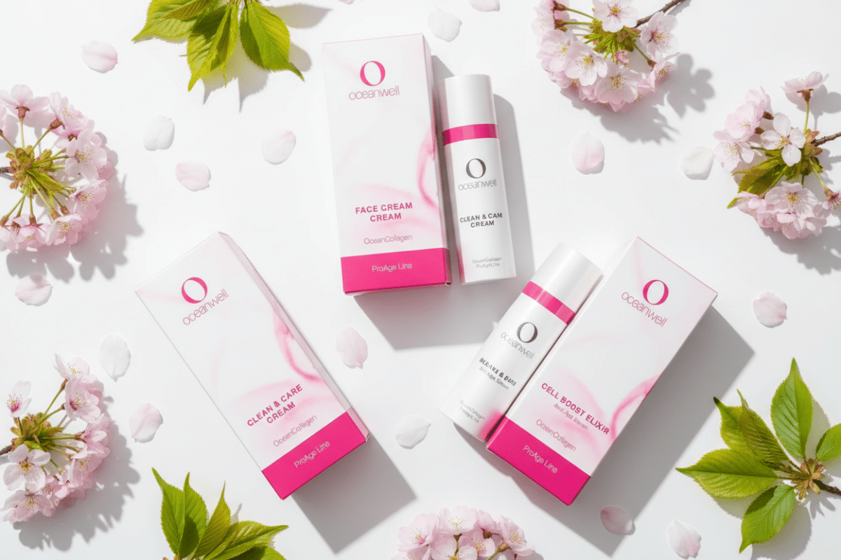 OCEANWELL PFLEGESET - Der zweite Frühling für reife Haut - BeautyVeda | Oceanwell Oceanwell Ocean Collagen Pro - Age Trilogie Frühling Anti - Aging, Anti - Falten, Antioxidantien