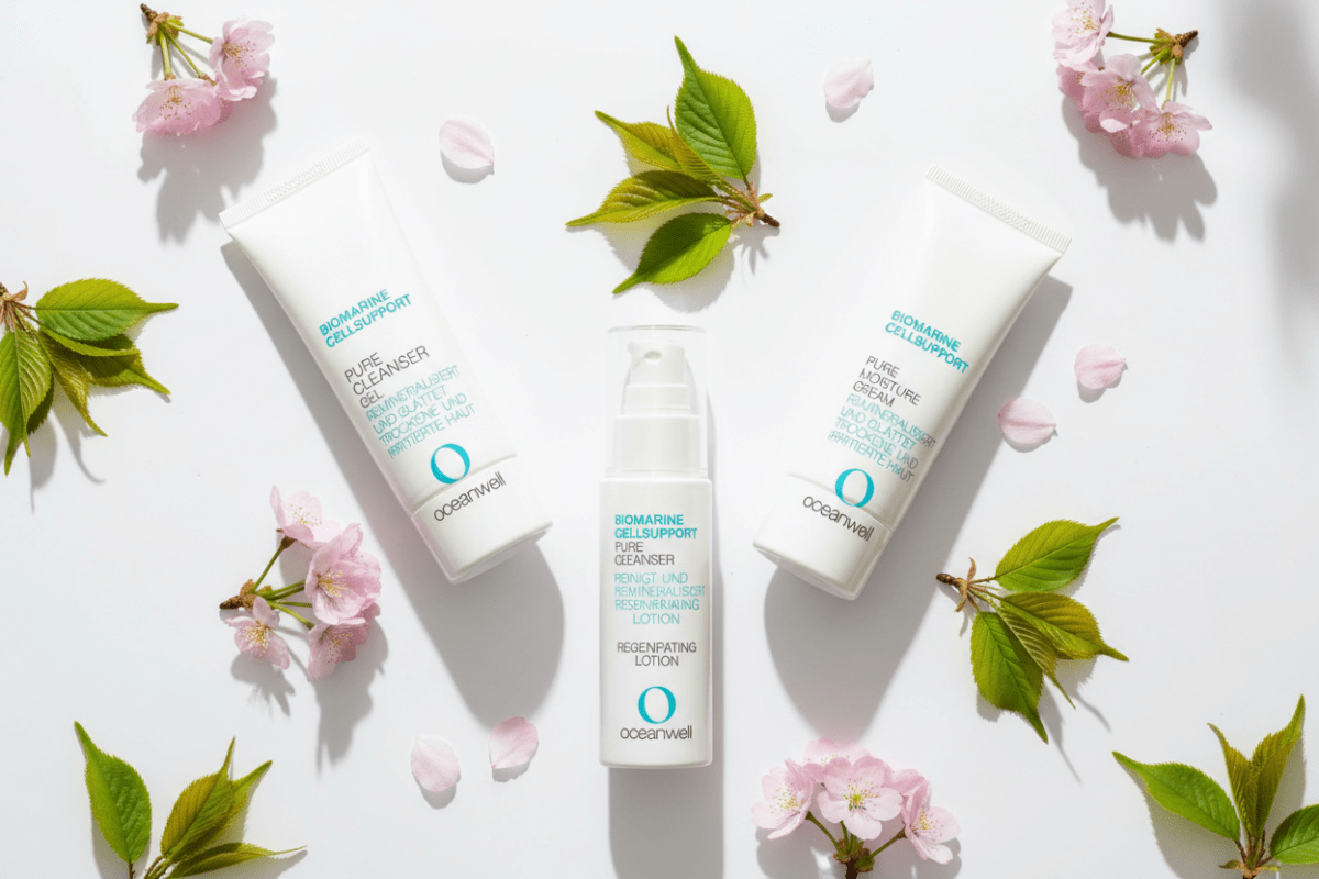 OCEANWELL PFLEGESET - Frühlingsgefühle für sensible Haut - BeautyVeda | Oceanwell Oceanwell Produkt - Trilogie Frühling Biomarine Cellsupport, Bodylotion, Creme