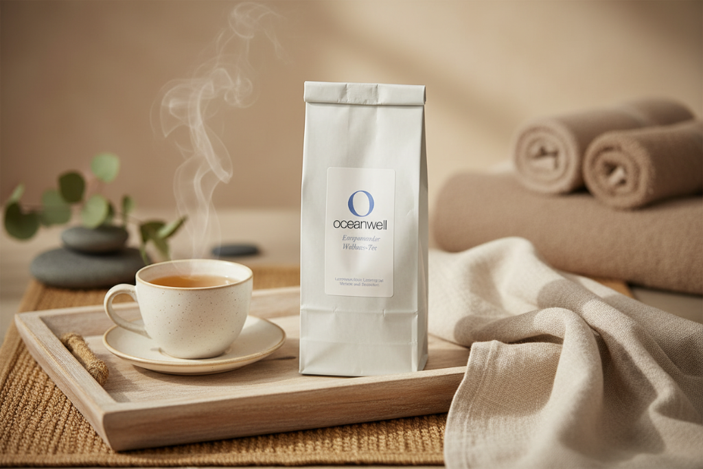 Oceanwell Wellness-Tee in entspannender Wellness-Atmosphäre