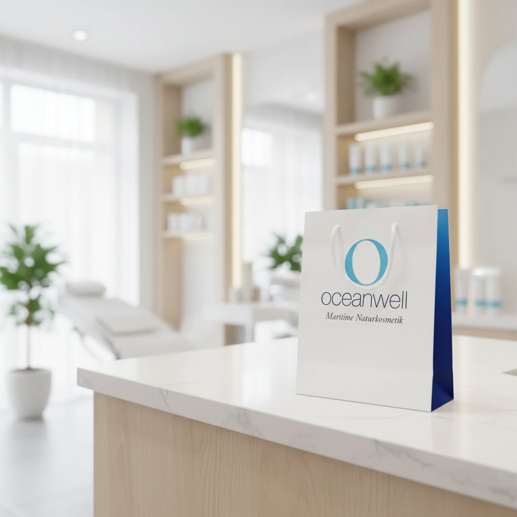 OCEANWELL TRAGETASCHE "Care now!" (Verkaufsförderung) - BeautyVeda | Oceanwell TRAGETASCHE "Care now!" | Verkaufsförderung. Basic, Biomarine Cellsupport, OceanCollagen